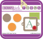 Digital Scrapbook Supplies from Scrap Girls: ScrapSimple Tools - Styles: Chipboard 1801 Mini