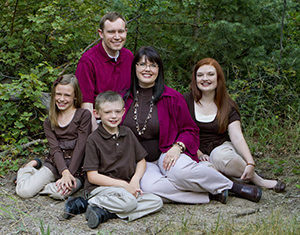 Wendee Pease and her family.