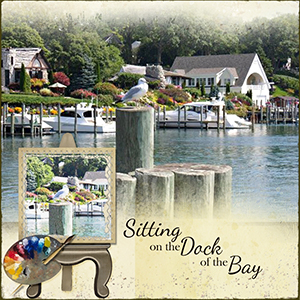 Digital Scrapbooking Layout by Bride