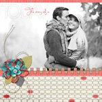 Computer scrapbook layout by Angie Briggs using September's Scrap Girls Club