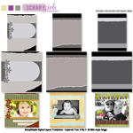 ScrapSimple Digital Layout Templates - Layered: Tear It Up 3