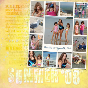 Digital scrapbook layout by Doris Castle