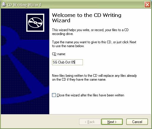 Computer Tutorial Screenshot: Name your CD.