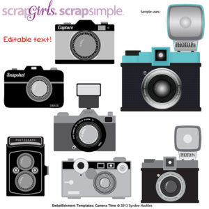 ScrapSimple Embellishments Camera Time