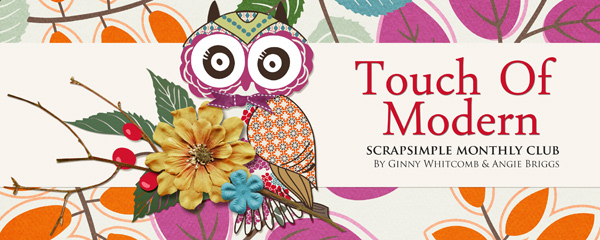 Touch of Modern - September ScrapSimple Club