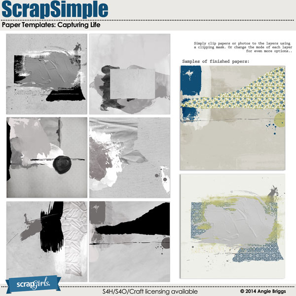 ScrapSimple Paper Templates Capturing Life